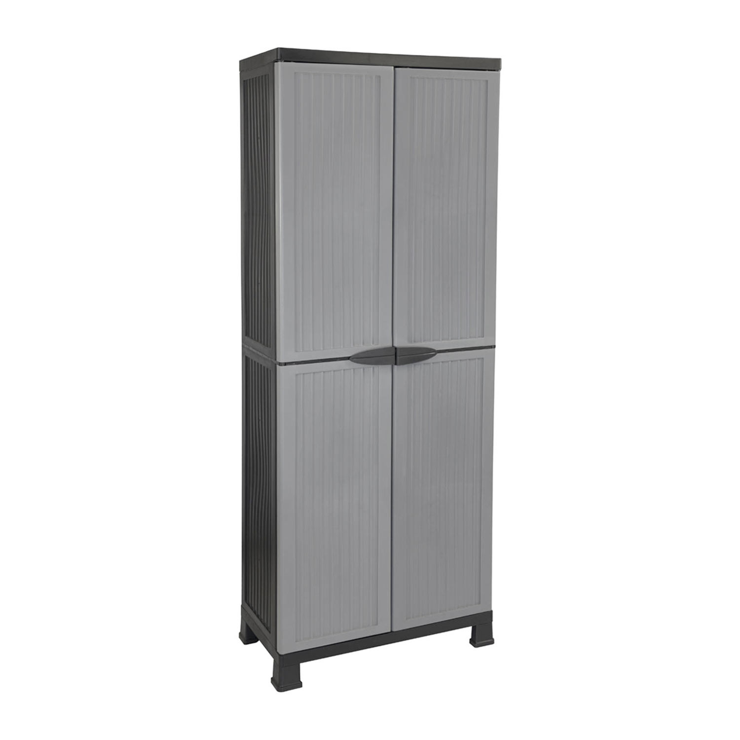 Armario de Resina Exterior con 3 Baldas 171x68x39cm Thinia Home Armarios para Exterior 1